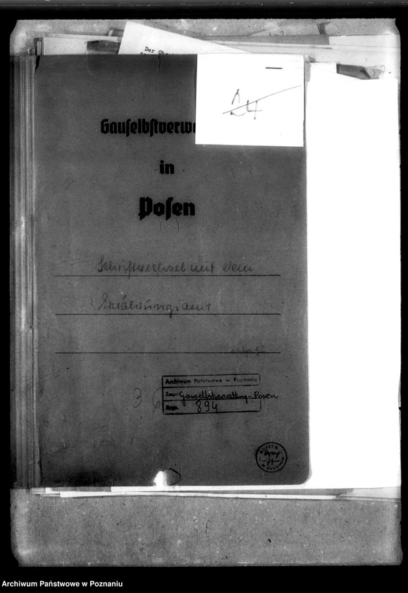 Obraz 4 z jednostki "Schriftwechsel mit dem Ernährungsamt [Korespondencja w sprawie przydziałów żywności, stany dzienne, listy personalne]."