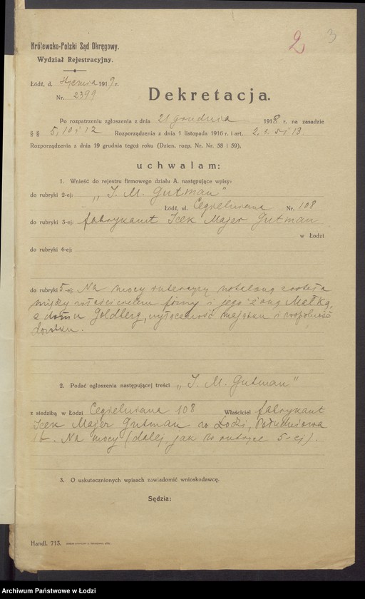 Obraz 5 z jednostki "Icek Majer Gutman- tkalnia"