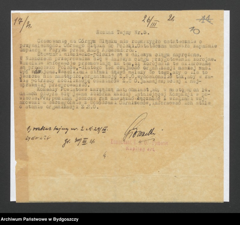 image.from.unit.number "Rozkazy tajne Komendy Głównej Zachodniej Straży Obywatelskiej w Poznaniu"