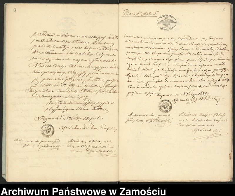 image.from.unit.number "Alegaty do ksiąg urodzeń, małżeństw i zgonów z lat 1847 – 1849"