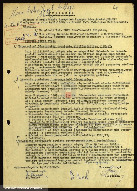 Obraz 12 z jednostki "50 rocznica powstania wielkopolskiego."