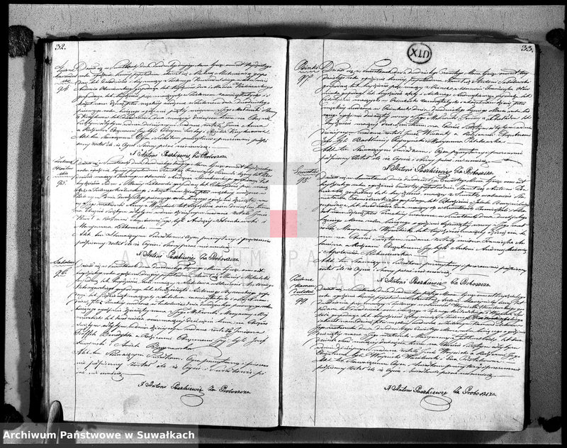 image.from.unit.number "Księga duplikat urodzonych, zaślubionych i zeszłych urzędnika stanu cywilnego, parafij suwalskiej roku 1830"