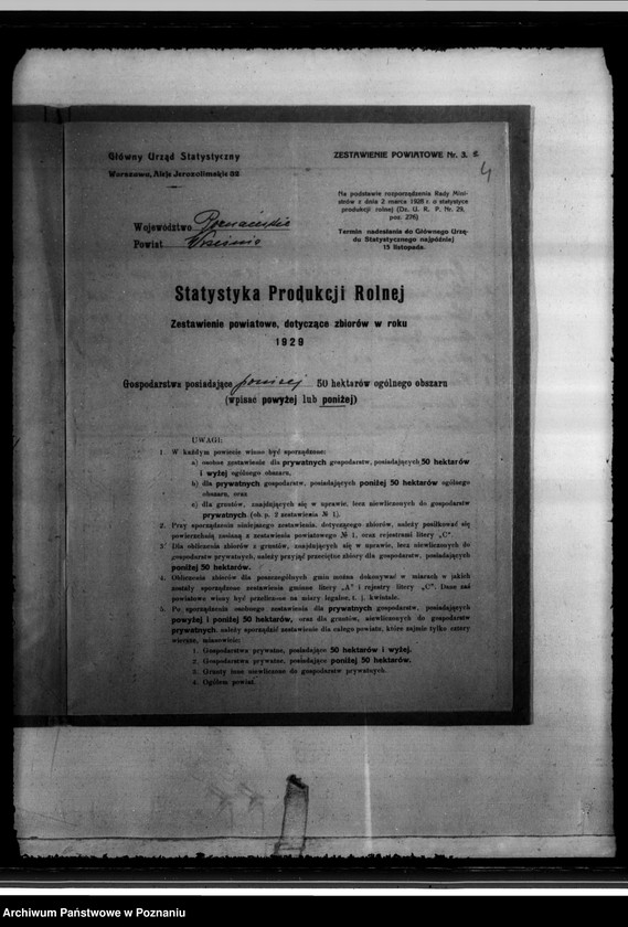 Obraz 8 z jednostki "/Statystyka produkcji rolnej - zestawienie powiatowe - Września/"