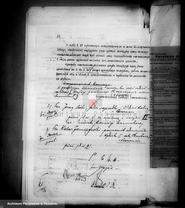 Obraz 17 z jednostki "Przejęcie gruntów za niektóre należności pieniężne z majątku Samostrzel powiatu wyrzyskiego"