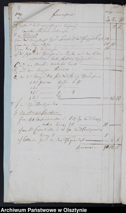 image.from.unit.number "Schul-Casen Rechnung der Arnsdorffschen Kirche"