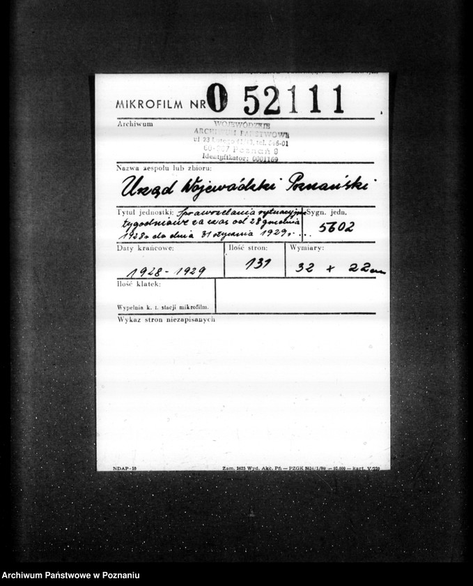 Obraz 2 z jednostki "Sprawozdania sytuacyjne tygodniowe za czas od 28 grudnia 1928 r. do dnia 31 stycznia 1929 r. /nr 1-5/"