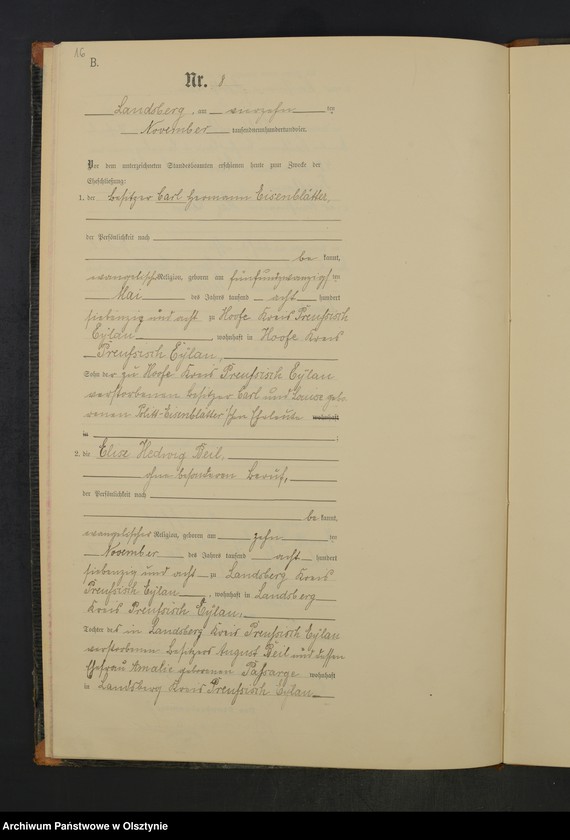 image.from.unit.number "Heiraths-Neben-Register Nr 1 - 11"