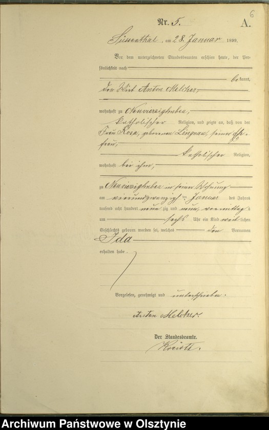 image.from.unit.number "Geburts-Haupt-Register Nr 1 - 88"