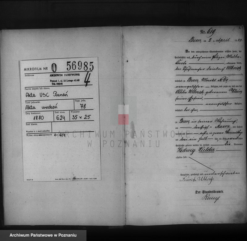 Obraz 2 z jednostki "Księga urodzeń t. II"