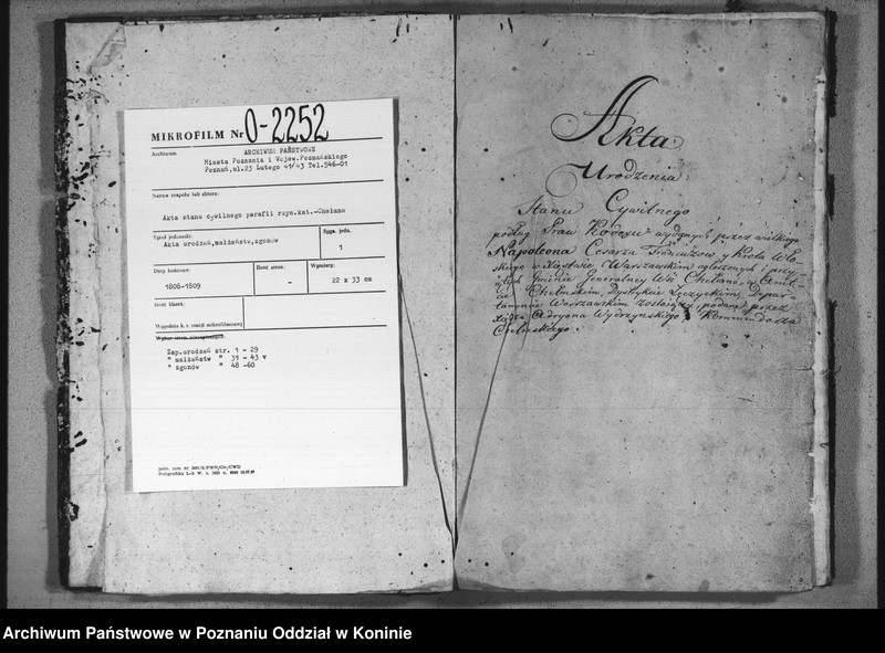 image.from.team "Akta stanu cywilnego Parafii Rzymskokatolickiej Chełmno (powiat kolski)"