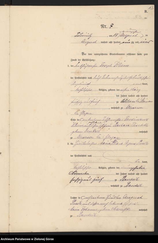 Obraz 15 z jednostki "Heiraths-Haupt-Register"