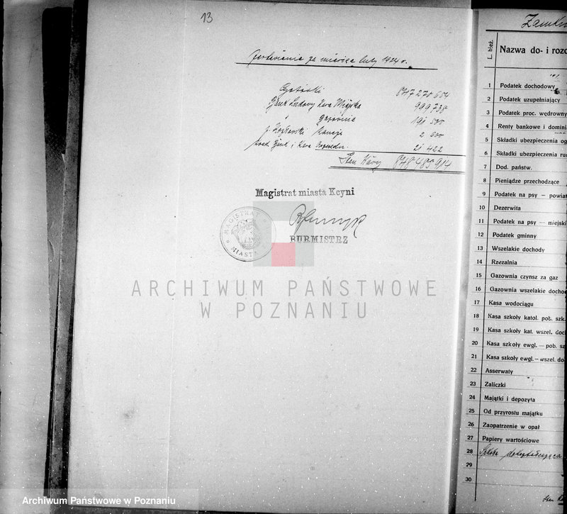 Obraz 17 z jednostki "Podatki komunalne miasta Kcyni"