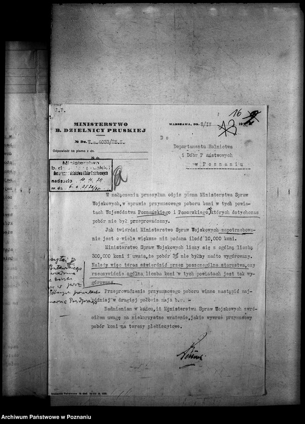 image.from.unit.number "Rekwizycje koni, rok 1920 Najazd bolszewicki"