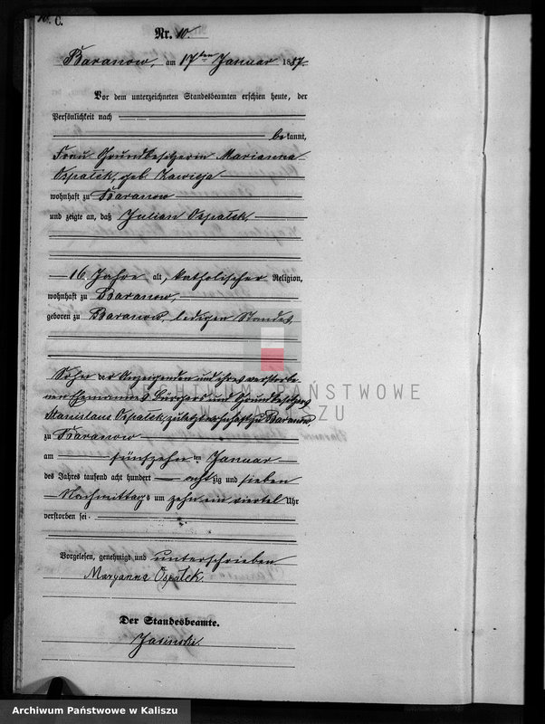 Obraz 13 z jednostki "[Księga zgonów]"