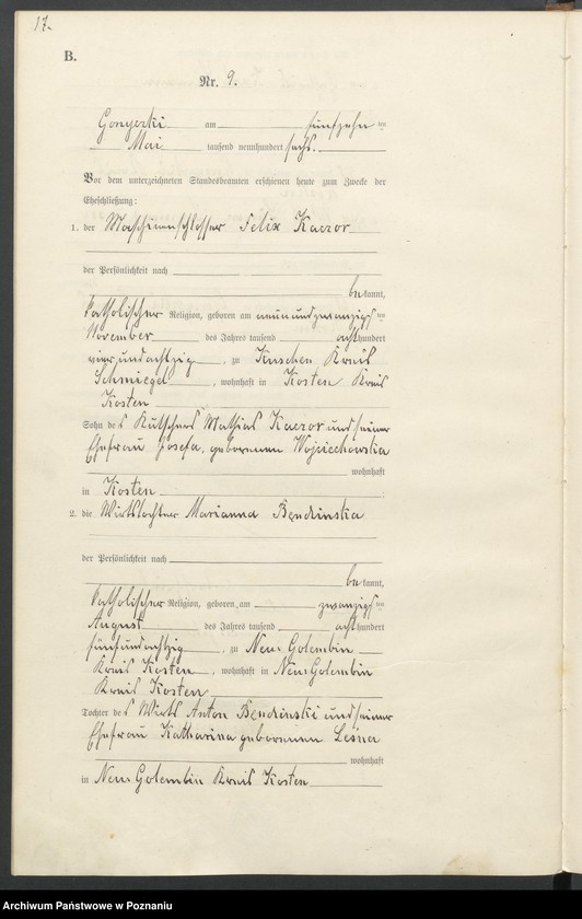 Obraz 19 z jednostki "Heiraths-Haupt-Register"