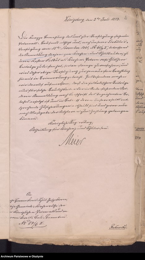 Obraz z jednostki "Verhandlungen der Behörden an die Gemeinde Kirchenräthe gerichtet Vol. I"