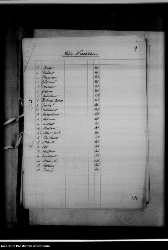 Obraz 5 z jednostki "Einziehungsprotokolle [ksiąg kościelnych] Kreis Wreschen [powiat wrzesiński]"