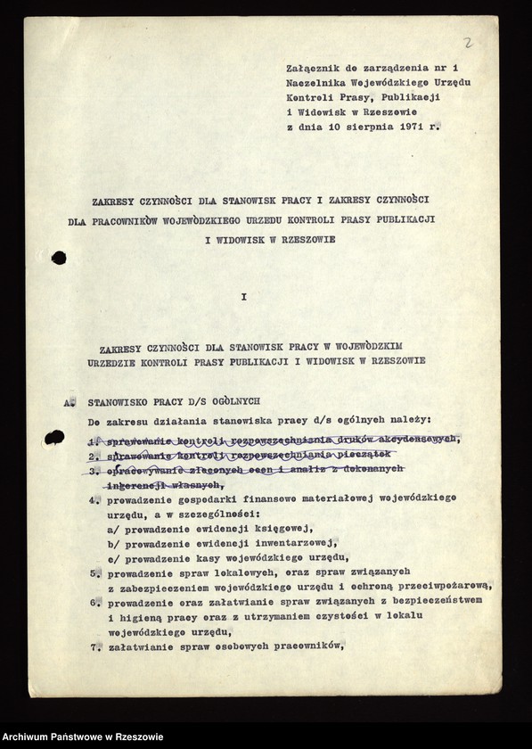 image.from.unit.number "Instrukcje i pisma okólne Naczelnika WUKPPiW [Wojewódzki Urząd Kontroli Prasy, Publikacji i Widowisk]w Rzeszowie"