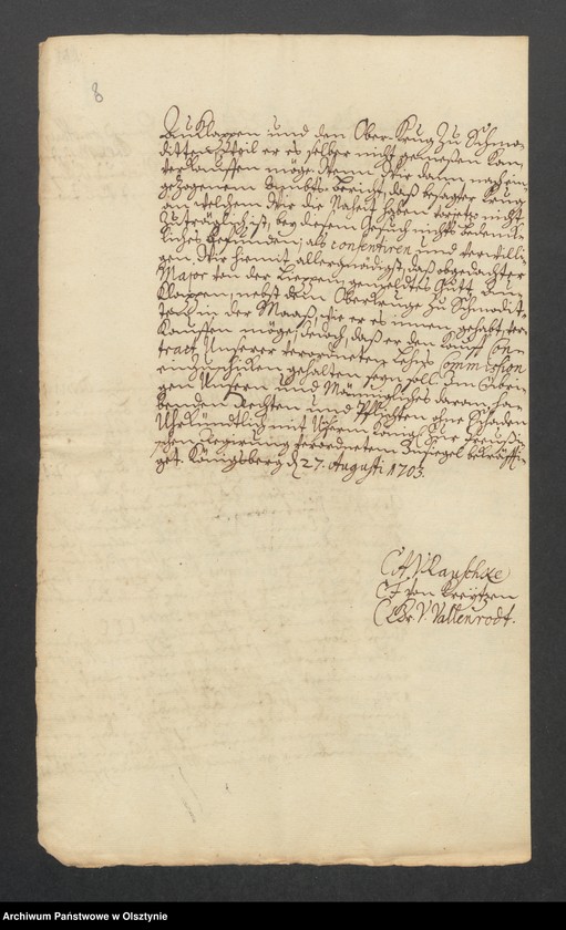 image.from.unit.number "Auklappen und die 3 Krüge in Kgl. Dorfe Schmoditten, H. [Haupt] A. [Amt] Brandenburg [Pokarmin]. Acta, den Verkauf durch die verw. [verwitwe] Anna Maria Rothenstein an ihren Schwigersohn Fab. [Fabian] Sebast. [Sebastjan] Gorzuchowski"