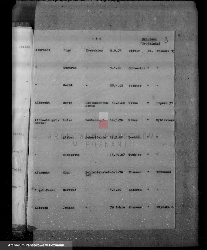 Obraz 7 z jednostki "Das Deutschtum in Polen - spisy Niemców w powiecie grudziądzkim"