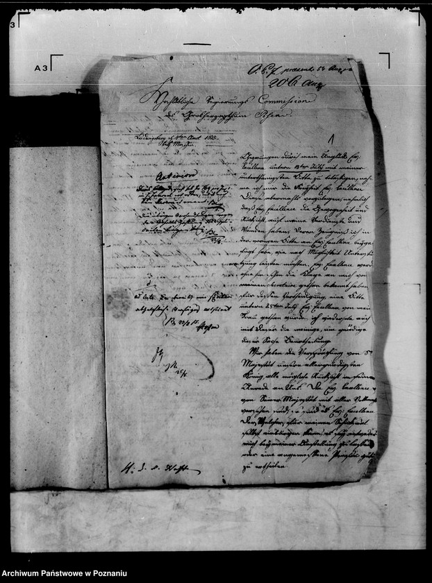 Obraz 6 z jednostki "Die Entlassung und Pensionierung des Herrn Oberförsters von Wyrzykowski zu Moschin /Mosina/."