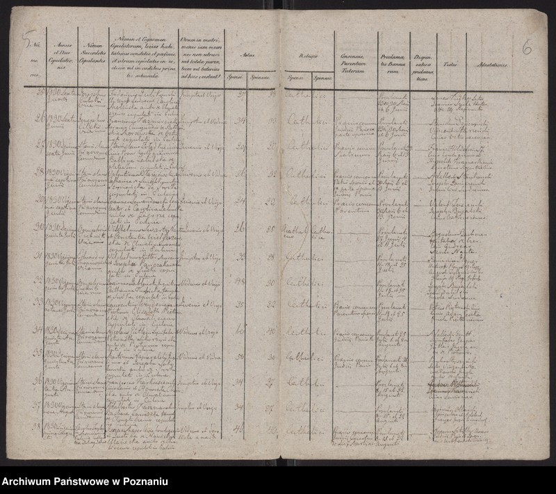 Obraz 5 z jednostki "Spis małżeństw"
