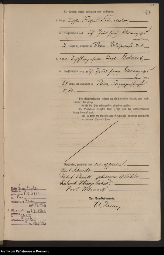 Obraz 18 z jednostki "Księga miejscowa małżeństw tom II [Rejestr główny małżeństw]"