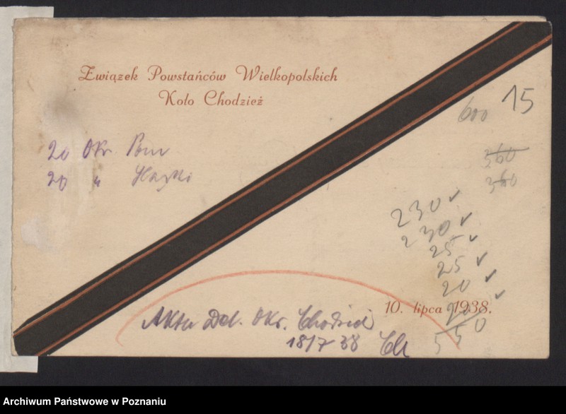 Obraz 20 z jednostki "Chodzież - akta delegata powiatowego."