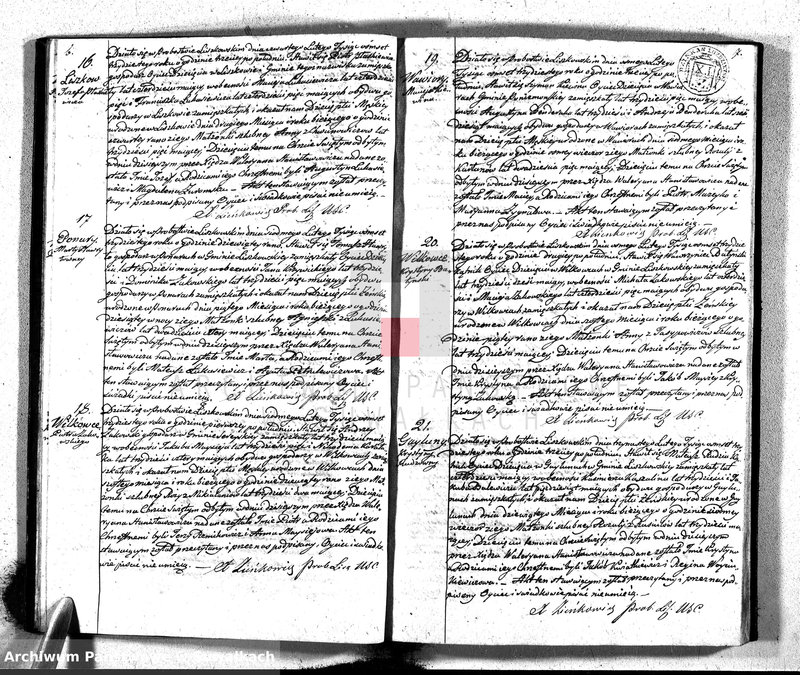 image.from.unit.number "Księga Duplikat Parafij Liszkowskiey z R-u 1830"