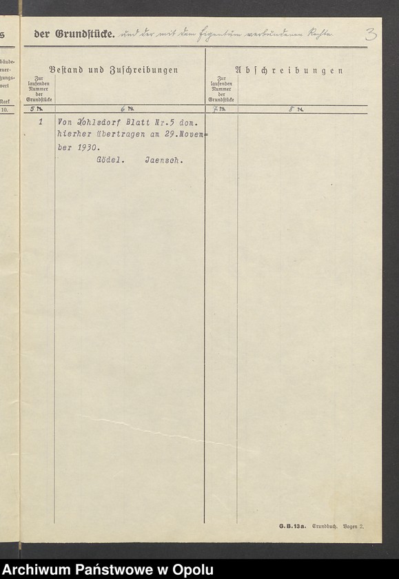 image.from.unit.number "Tabelle zu den Grundakten für Band VII, Bl. 247 Kohlsdorf Paul Drutschmann"