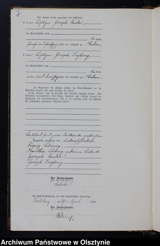 image.from.unit.number "Heiraths-Neben-Register Nr 1 - 19"