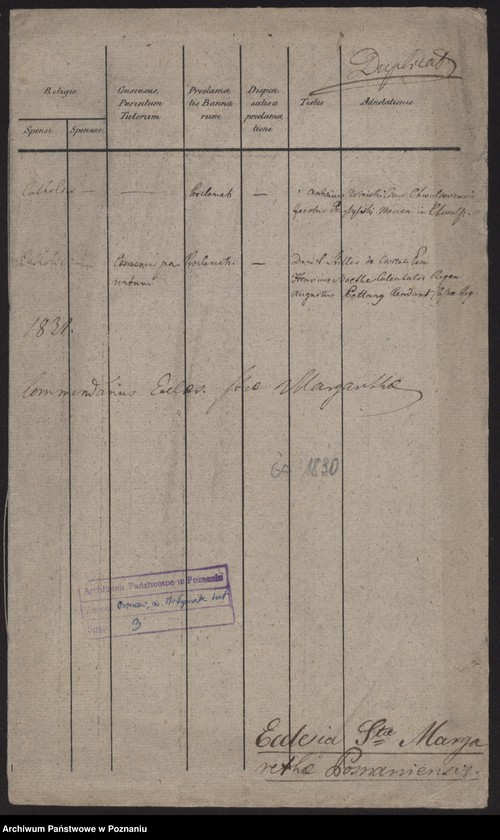 Obraz 2 z jednostki "Spis małżeństw"