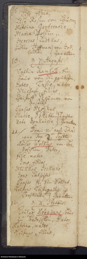 image.from.unit.number "Taufregister der Kirche zu Jodlauken"