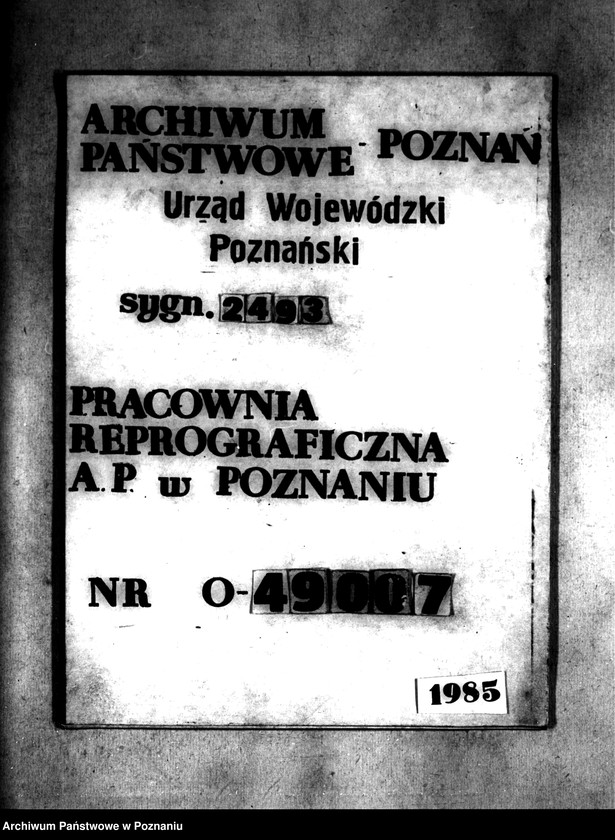 Obraz 1 z jednostki "Wieś Zalesie powiatu konińskiego. Rejestr pomiarowy do pierworysu i wykaz miar"