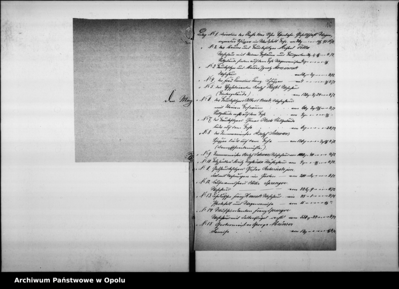 Obraz 15 z jednostki "Acta des Magistrats zu Oppeln betreffend die Einführung einer allgemeinen Gebäudesteuer Vol. II"