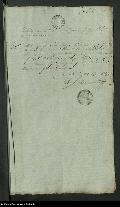 Obraz 6 z jednostki "Allegata z Roku 1825 z Parafii Kozienickiej do Akt Stanu Cywilnego Urodzenia, Zejścia i Zaślubienia"