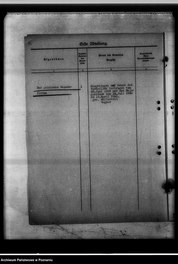 Obraz 19 z jednostki "Koschmin - Ehemalige Provinzial-Gärtnerlehranstalt Anlage-Vermögen."