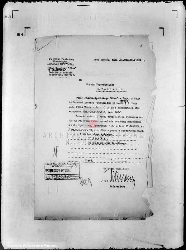 Obraz 5 z jednostki "/Klub Sportowy,,Obra" w Zbąszyniu/"