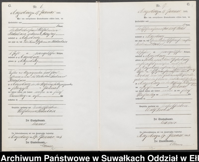 image.from.unit.number "Sterbe-Neben-Register des Preussischen Standes-Amtes Angerburg Kreis Angerburg"