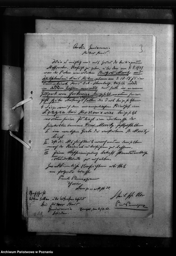 Obraz 7 z jednostki "Schriftwechsel mit Pansegrau (stróż cmentarny) - Thorn (Toruń)"