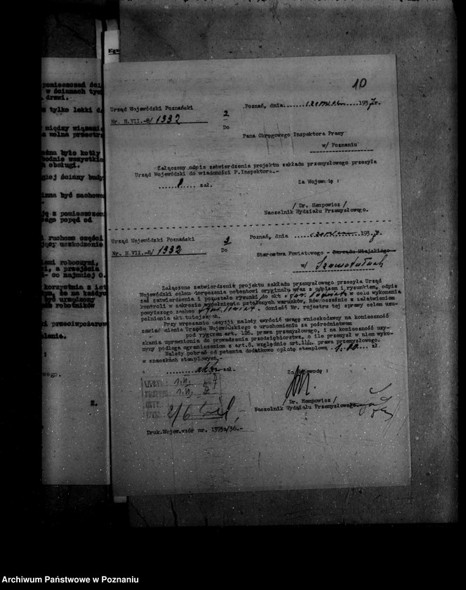 Obraz 14 z jednostki "Zatwierdzenie zakładu przemysłowego rafinerii i kotłowni/ Rolniczej Spółki Olejarskiej Spółka z o. o. w Szamotułach"