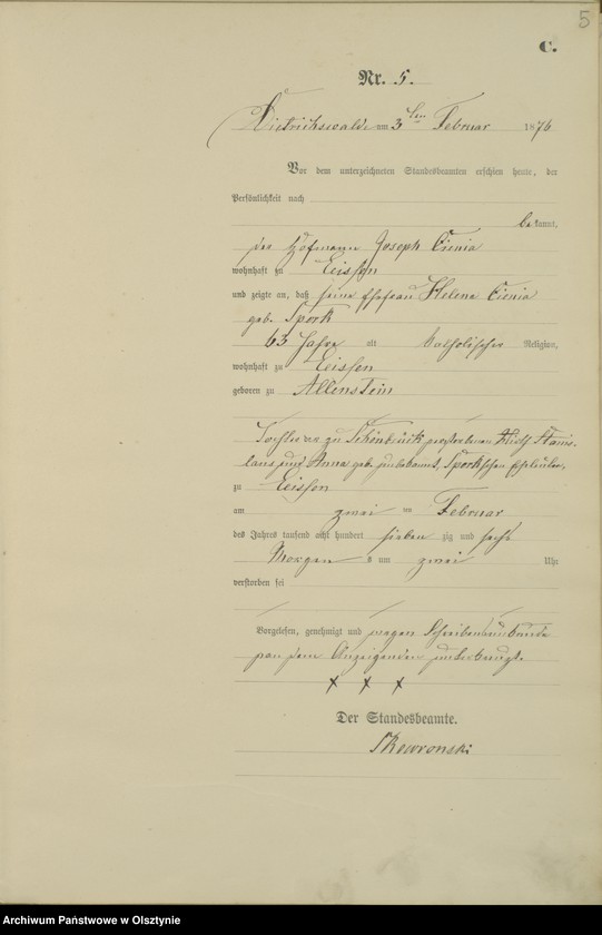 image.from.unit.number "Sterbe-Haupt-Register Nr 1 - 51"