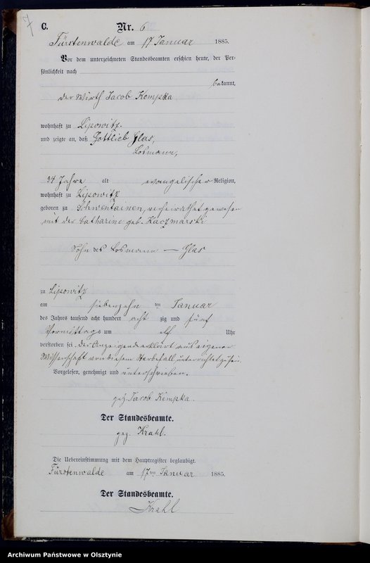 image.from.unit.number "Sterbe-Neben-Register Nr 1 - 207"