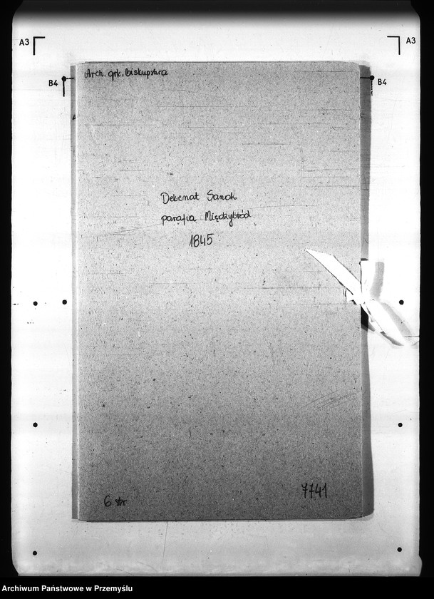 Obraz 4 z jednostki "[Kopie ksiąg metrykalnych parafii Międzybród (dekanat Sanok)]"