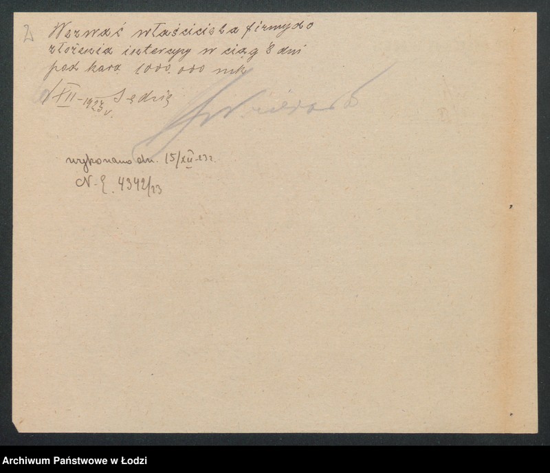 Obraz 4 z jednostki "Henoch Rajchert- skręcalnia nici"