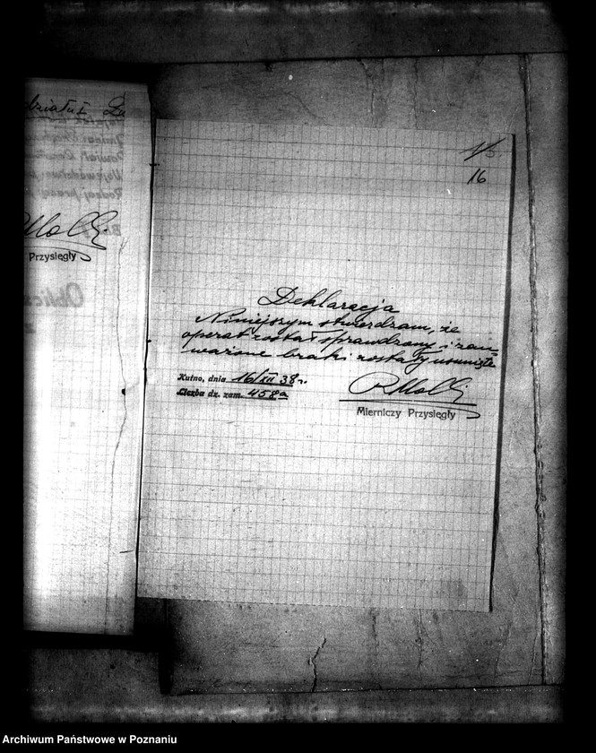 Obraz 19 z jednostki "Akta dotyczące postępowania technicznego przy przymusowym wykupie majątku Łukom i powiatu konińskiego"