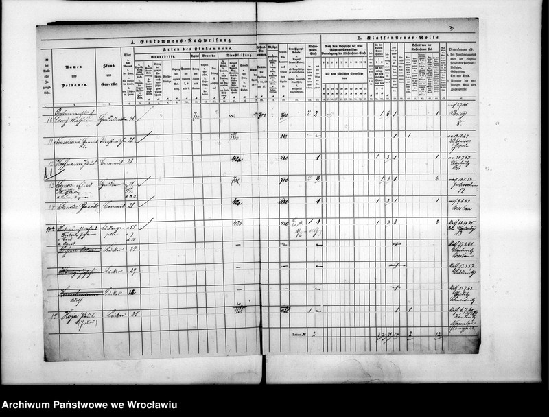 image.from.unit.number "Klassensteuerrolle nebst Eikommens - Nachweisung"