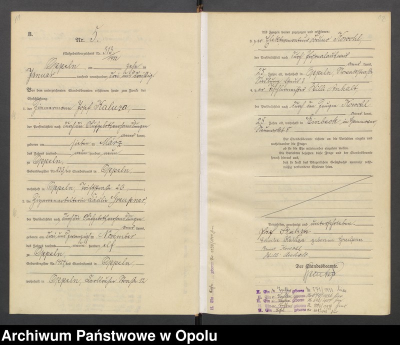 Obraz 9 z jednostki "[Rejestr małżeństw]  1933  Nr 1-155"