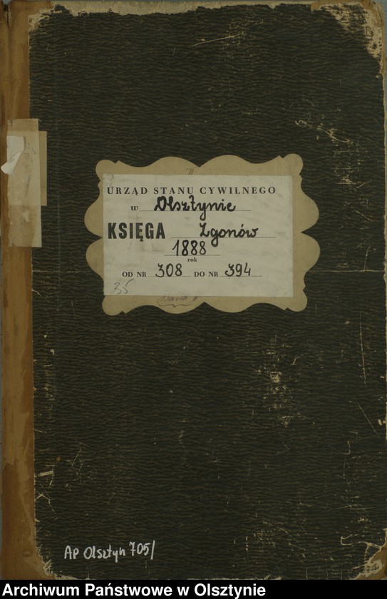 image.from.unit.number "Sterbe-Haupt-Register Tom II,Nr 308 - 394"