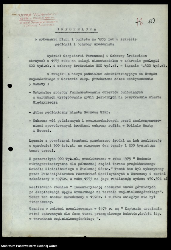 image.from.unit.number "Protokóły z posiedzeń Komisji Zdrowia, Spraw Socjalnych i Ochrony Środowiska Wojewódzkiej Rady Narodowej w Zielonej Górze"